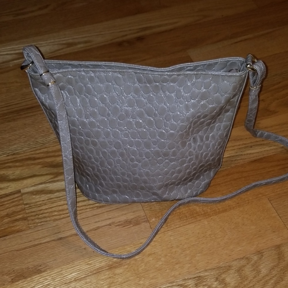 Faux Croc Shoulder Bag Like New